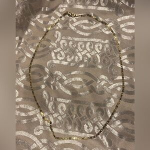 Gold Tone Chain Necklace #9142